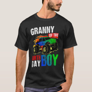 Oma der Geburtstagsjungen Monster-Lkw-Familie T-Shirt