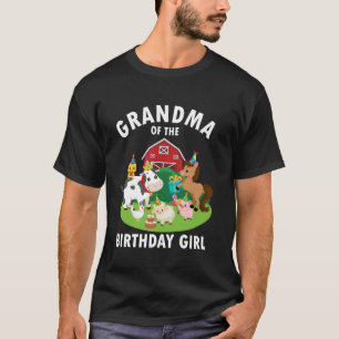 Oma der Geburtstagsmädchen, die in der Landwirtsch T-Shirt