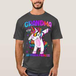 Oma der Geburtstagsprinzessin Dabbing Unicorn G T-Shirt