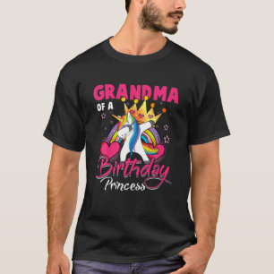 Oma der Geburtstagsprinzessin Unicorn-Dab-Geschenk T-Shirt