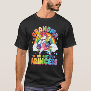 Oma der Geburtstagsprinzessin Unicorn Matching T-Shirt