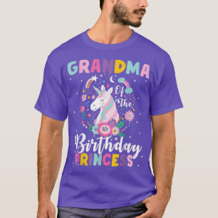 Oma der Geburtstagsprinzessin Unicorn zum Geburtst T-Shirt