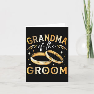 Oma der Groom Grooms Oma Hochzeit und En Karte