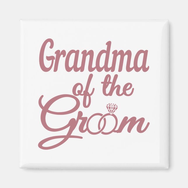 Oma der Groom-Hochzeitfamilie passt zusammen Magnet (Vorne)