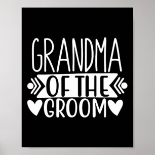 Oma der Groom-T-Shirts Hochzeitsgeschenk Bachelore Poster