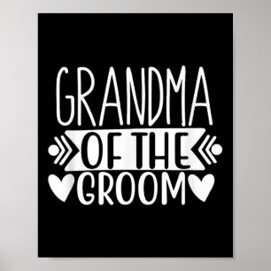 Oma der Groom-T-Shirts Hochzeitsgeschenk Bachelore Poster