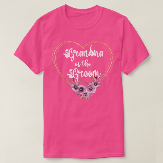Oma der Hochzeit der Dusche T-Shirt (Design vorne)