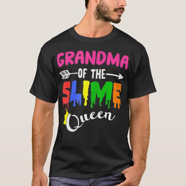 Oma der Königin Birthday Trendy Family T-Shirt (Vorderseite)