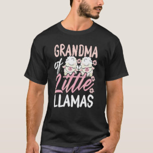 Oma der neugeborenen Zwillinge Mädchen Little Llam T-Shirt