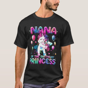 Oma der Prinzessin Flossing Unicorn Nana T-Shirt