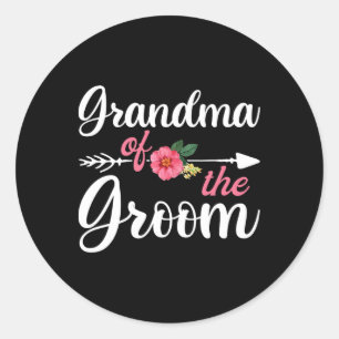 Oma der Shirts für Frauen Runder Aufkleber