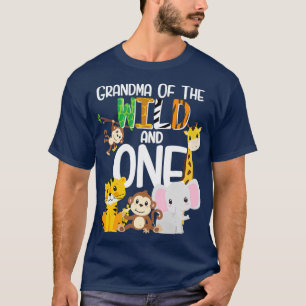 Oma der Wildnis und ein Zoo Thema Geburtstag T-Shirt