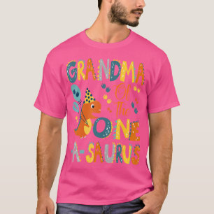 Oma des 1-A-Saurus 1. Geburtstags-Dinosauriers T-Shirt