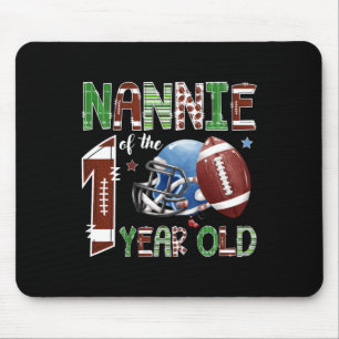 Oma des 1-jährigen Footballspielers 1. Jahr Down B Mousepad
