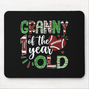 Oma des 1-jährigen Fußball-Jubiläums zum ersten Ge Mousepad