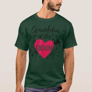 Oma des Bräutigams Pfeil Herz Hochzeit und Jungges T-Shirt