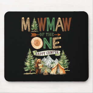Oma des einen glücklichen Camper 1. Geburtstag Mousepad