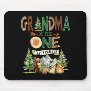 Oma des einen glücklichen Camper zum 1. Geburtstag Mousepad