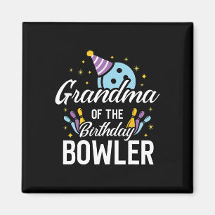 Oma des Geburtstags-Bowlers Bowling-Party-Match Magnet