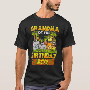 Oma des Geburtstags Boy Safari Zoo Wildtier T-Shirt