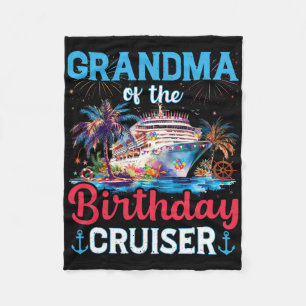 Oma des Geburtstags Cruiser Funny Cruise Geburt Fleecedecke