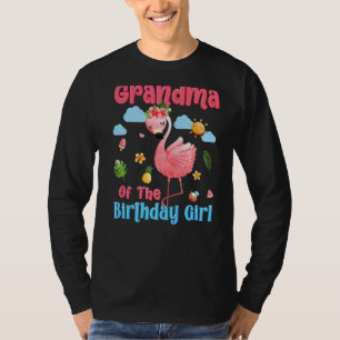 Oma des Geburtstags Girls Tropical Flamingo Fa T-Shirt
