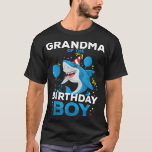 Oma des Geburtstags Junge Hai Matching F T-Shirt