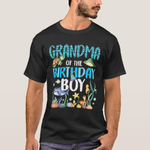 Oma des Geburtstags Junge Meerestiere T-Shirt
