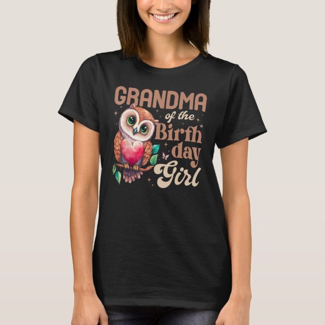 Oma des Geburtstags-Mädchenjunge T-Shirt (Vorderseite)