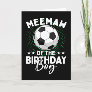 Oma des Geburtstags-Soccer-Spielers zum Geburtstag Karte