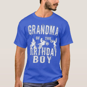 Oma des Geburtstagsjunge Dirt Bike Bday Party T-Shirt