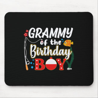 Oma des Geburtstagsjungen Anglerfamilie passend Mousepad