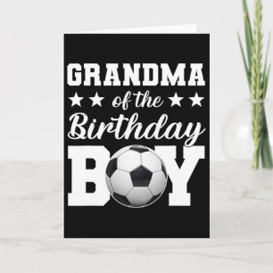 Oma des Geburtstagsjungen Fußball-Geburtstag Famil Karte