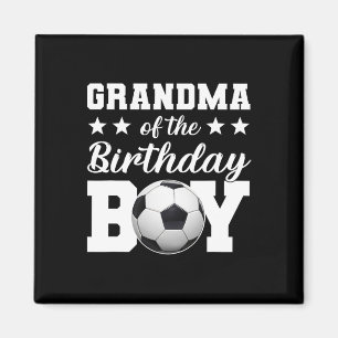 Oma des Geburtstagsjungen Fußball-Geburtstag Famil Magnet