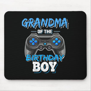 Oma des Geburtstagsjungen Matching Video Game Bi Mousepad