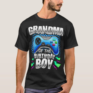 Oma des Geburtstagsjungen Matching Video Game Bi T-Shirt