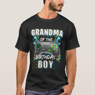 Oma des Geburtstagsjungen Matching Video Game Bi T-Shirt