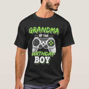 Oma des Geburtstagsjungen Matching Video Game Bi T-Shirt