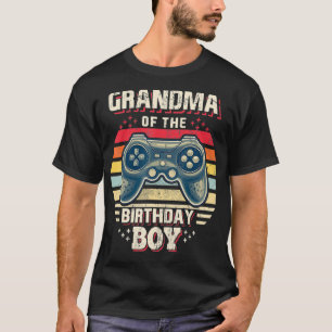 Oma des Geburtstagsjungen Matching Video Game Bi T-Shirt