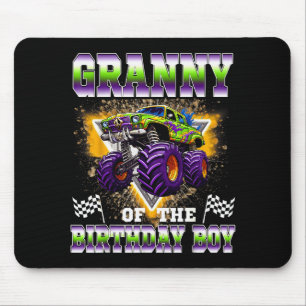 Oma des Geburtstagsjungen Monster Truck Geburtstag Mousepad