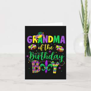 Oma des Geburtstagskinder-Shirts Mardi Gras Gigi Karte