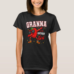 Oma des Geburtstagskranzes Dabbing Strawberry Bda T-Shirt