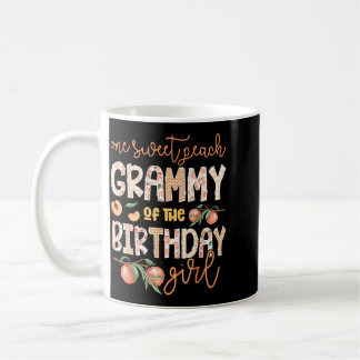 Oma des Geburtstagsmädchens Eine süße Pfirsich 1. Kaffeetasse