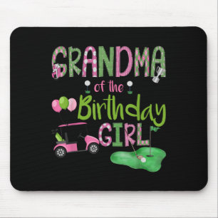 Oma des Geburtstagsmädchens Hole In One Golf Liebe Mousepad