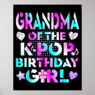 Oma des Geburtstagsmädchens Kpop Familie Passende Poster
