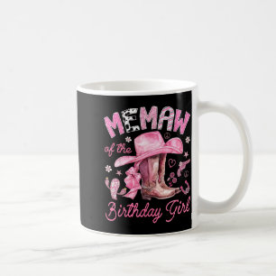 Oma des Geburtstagsmädchens pinke Cowgirl Western Kaffeetasse