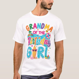 Oma des Geburtstagsmädchens Poolparty Strand Famil T-Shirt