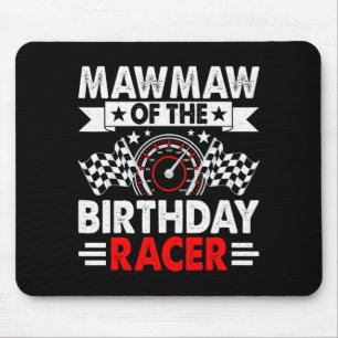 Oma des Geburtstagsrennwagen-Rennwagen-Party-Famil Mousepad