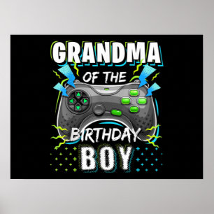 Oma des Geburtstagsspiels Junge Matching Video Gam Poster
