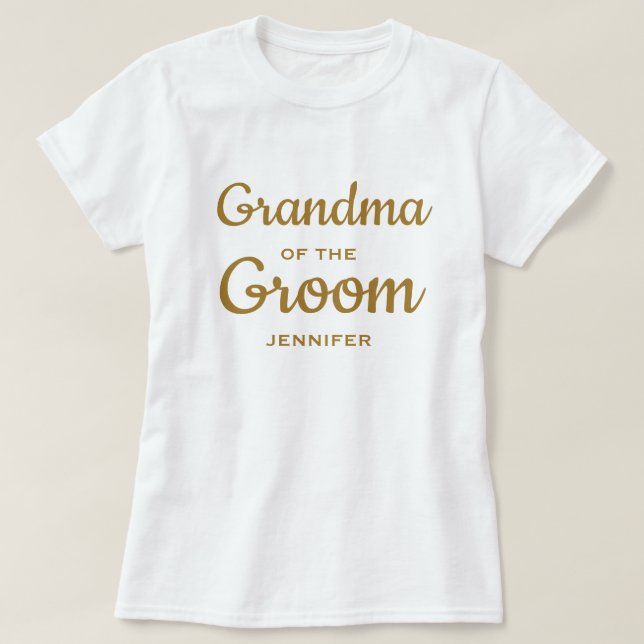 Oma des Groom Custom T - Shirt (Design vorne)